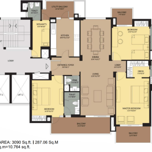 pyramid 3 bhk type I